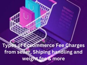 Types of Eccommerce Fee Charges from seller, Shiping handling and weight fee & more